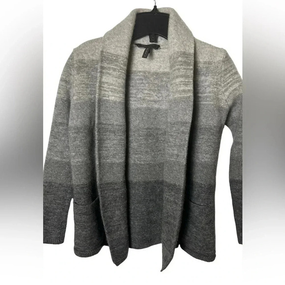 BCBG MAXAzria  cashmere wool blend cardigan, jacket,sweater,chunky,timeless,boho - Picture 2 of 16